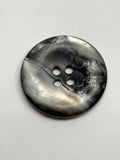 Button 4PR Gray Polyester 4-Hole Button 28mm (44L)