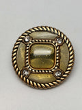 Button B7434 Gold Metal Shank Button 25mm (40L)