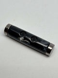 Botón B7917 de poliéster negro de 2 agujeros, 32 mm (50L)