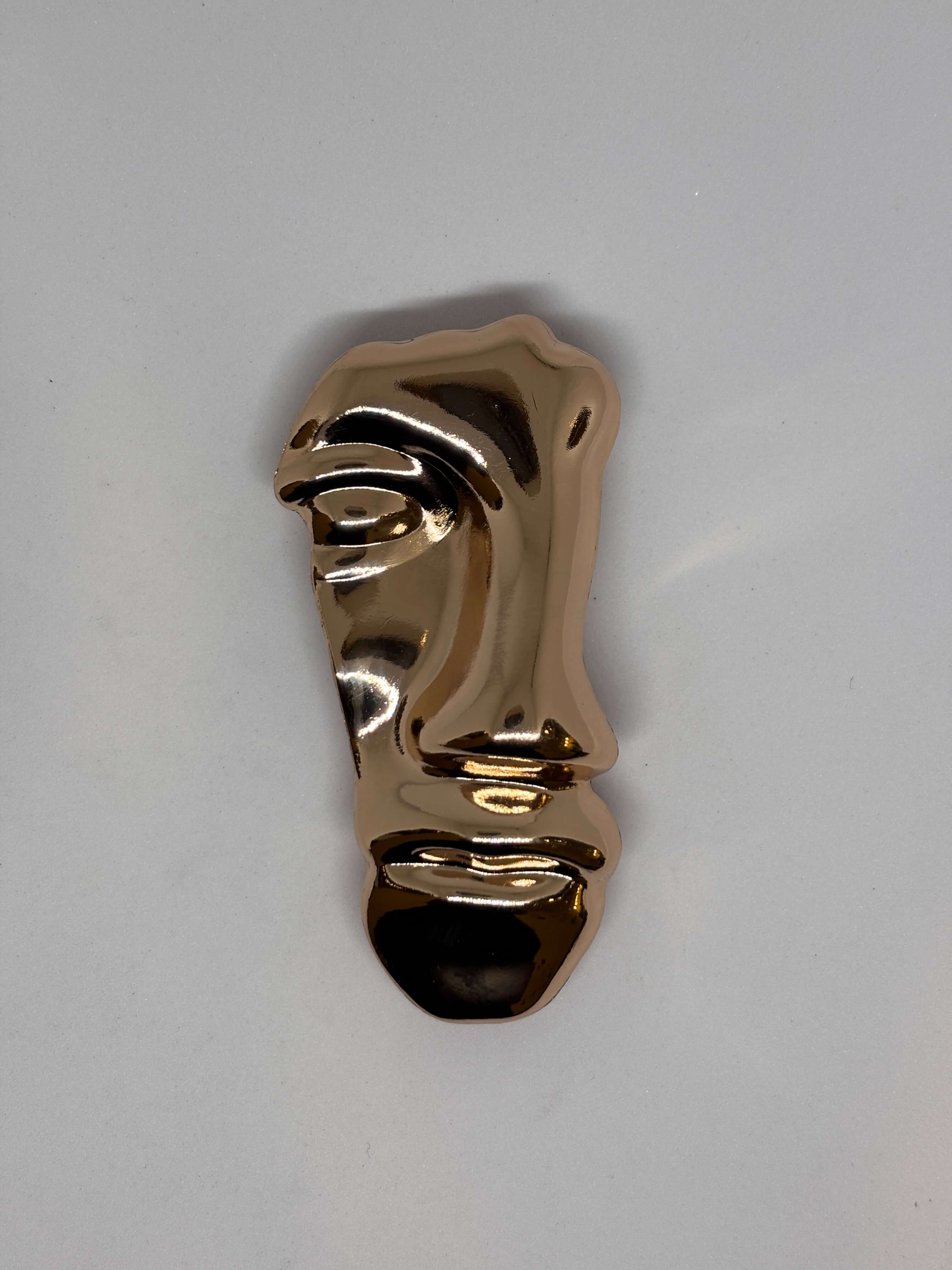 Buckle R6454 Gold - Face shape - 8cm hebilla