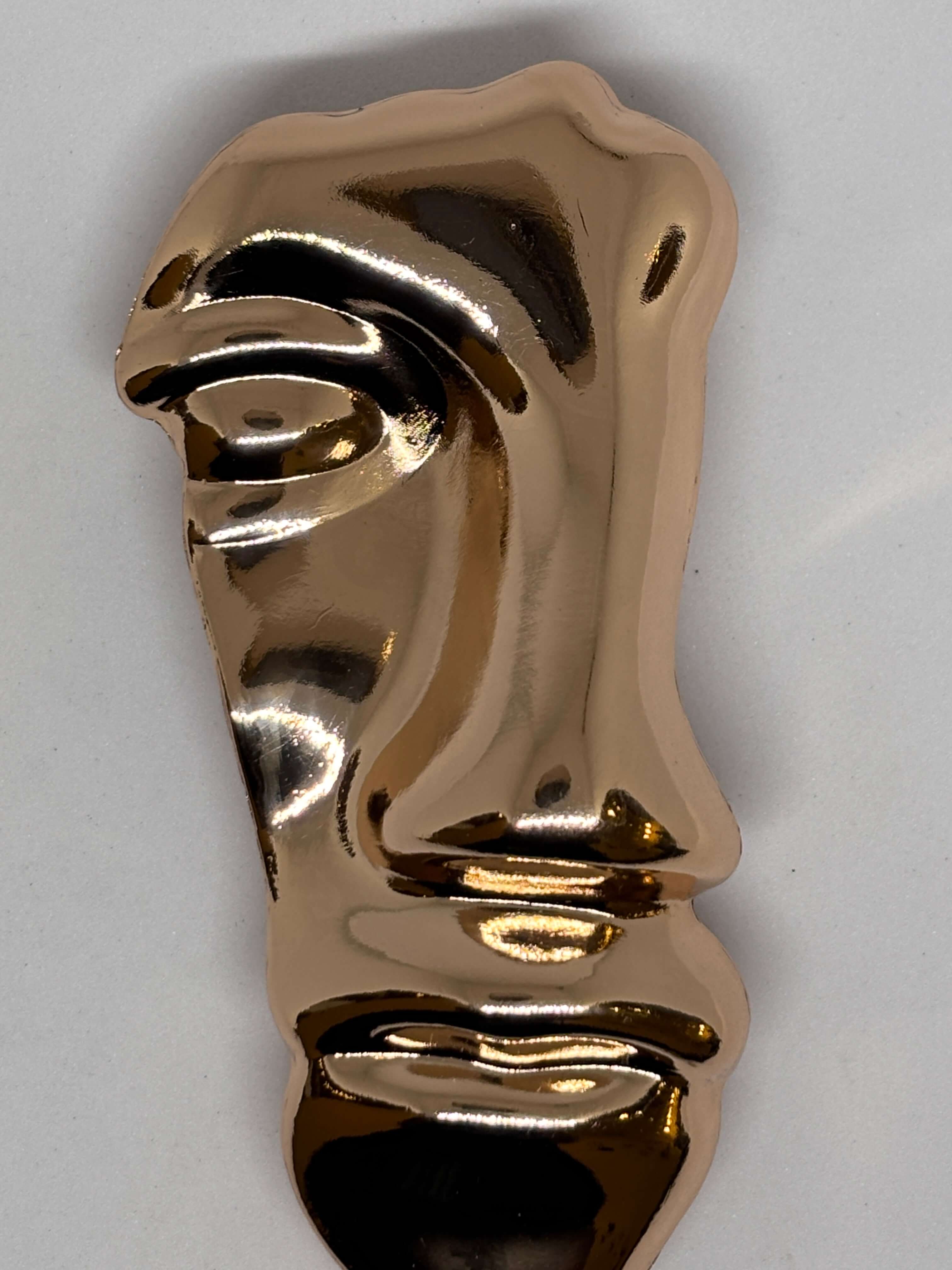 Buckle R6454 Gold - Face shape - 8cm hebilla