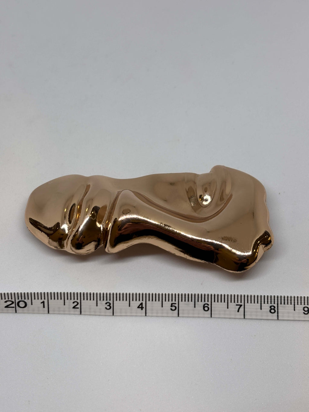 Buckle R6454 Gold - Face shape - 8cm hebilla