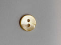 Botón 10 de nácar natural color marfil-crema, redondo con 2 agujeros, 13mm, lujo para sastrería premium. button