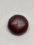 Button B1 Dark Burgundy - Genuine Leather - 15mm 20mm - Shank button botón
