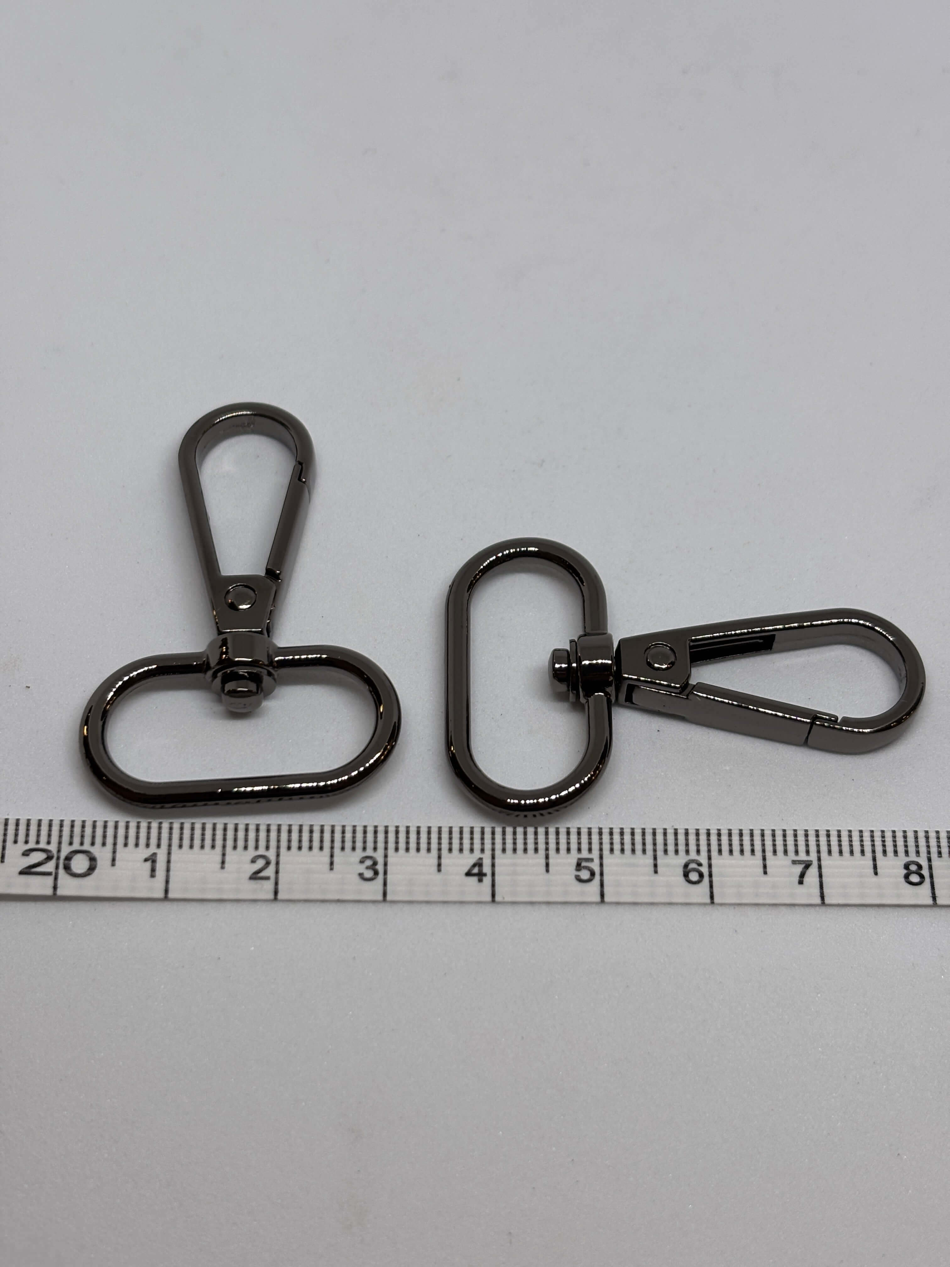 Hook keychain R5412 - Nickel - 4.5 cm corchete