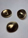 Button ZM103 - 25mm (40") metal shank button, shiny gold finish botón