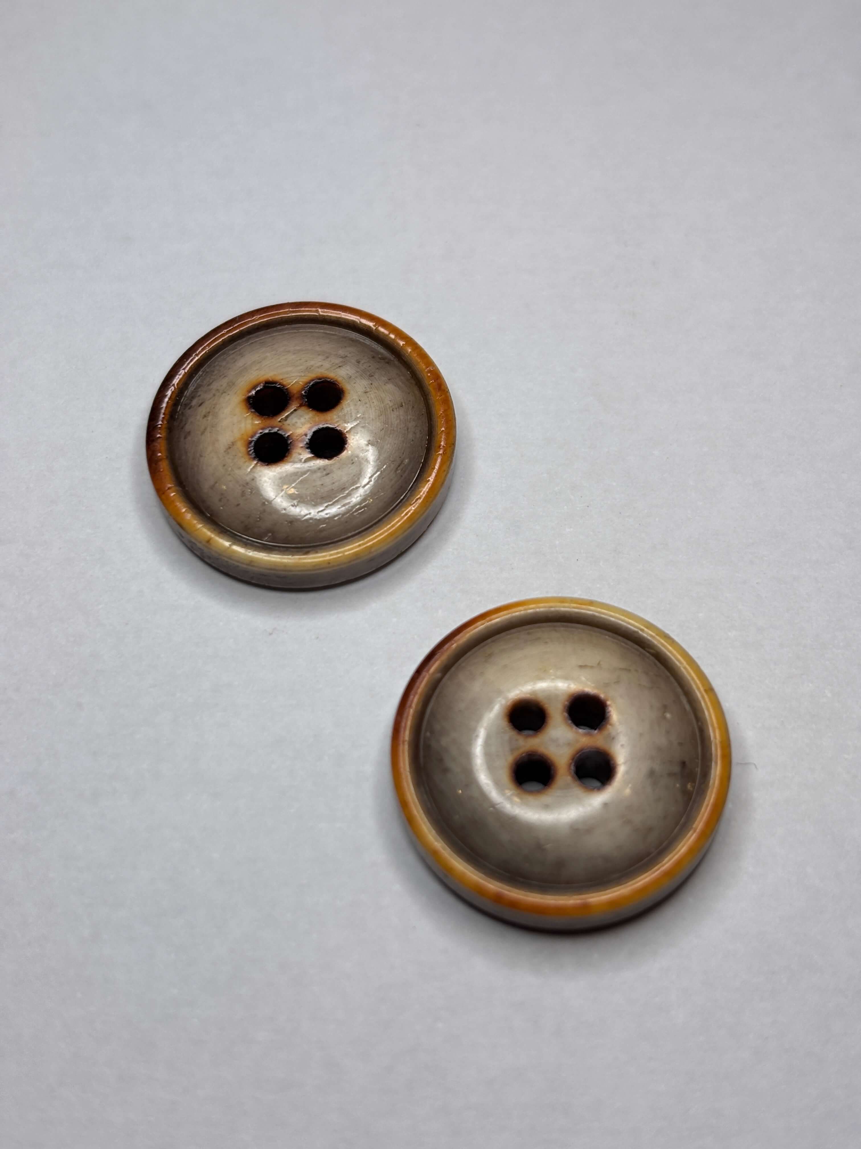 Button K4001 - Bone - 15mm 20mm - 4 holes boton