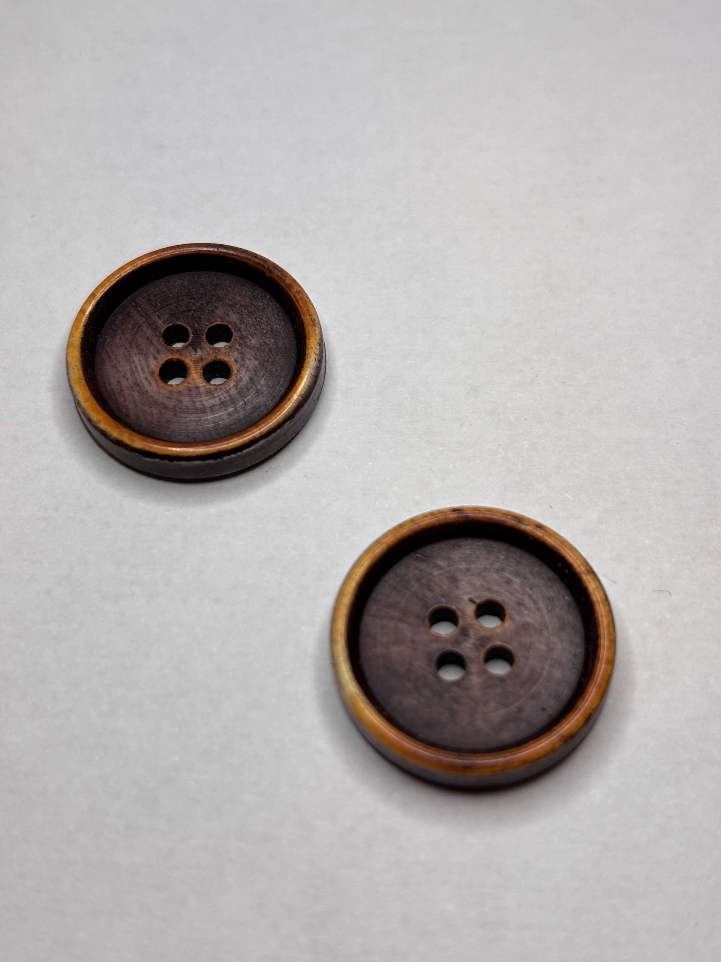 Button K71400 - Bone - 15mm 20mm - 4 holes boton