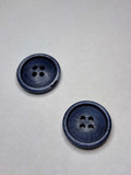 Botón de color azul oscuro, 4 agujeros, perfecto para sastrería de lujo en chaquetas y abrigos, button.