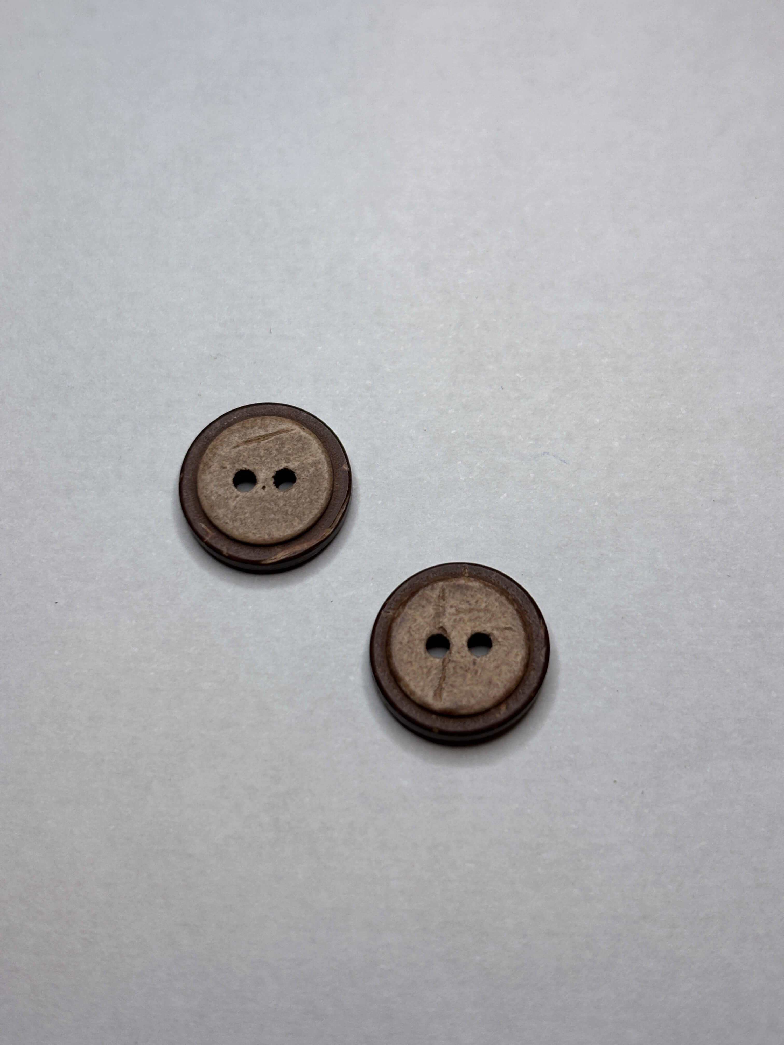 Button NH21 - Coconut - 13mm - 2 holes boton