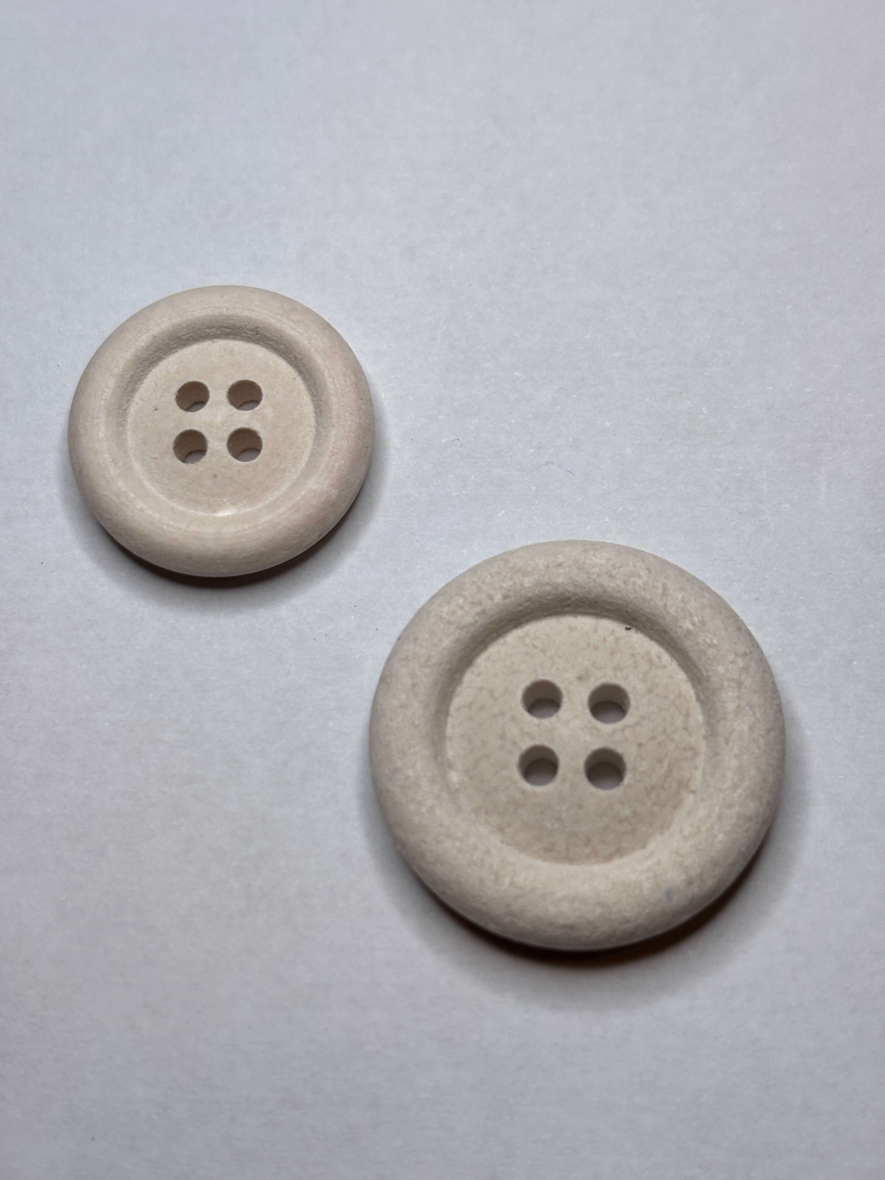 Button S80EU - Cotton - 20mm 25mm - 4 holes boton