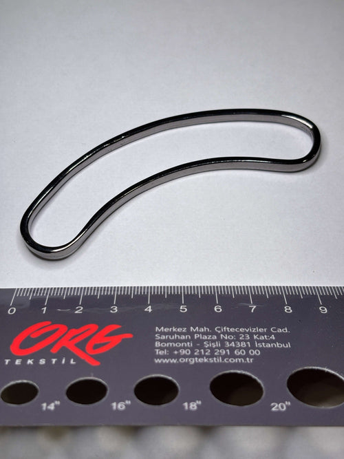 Buckle AN25441 - Nickel - 10 cm Hebilla 