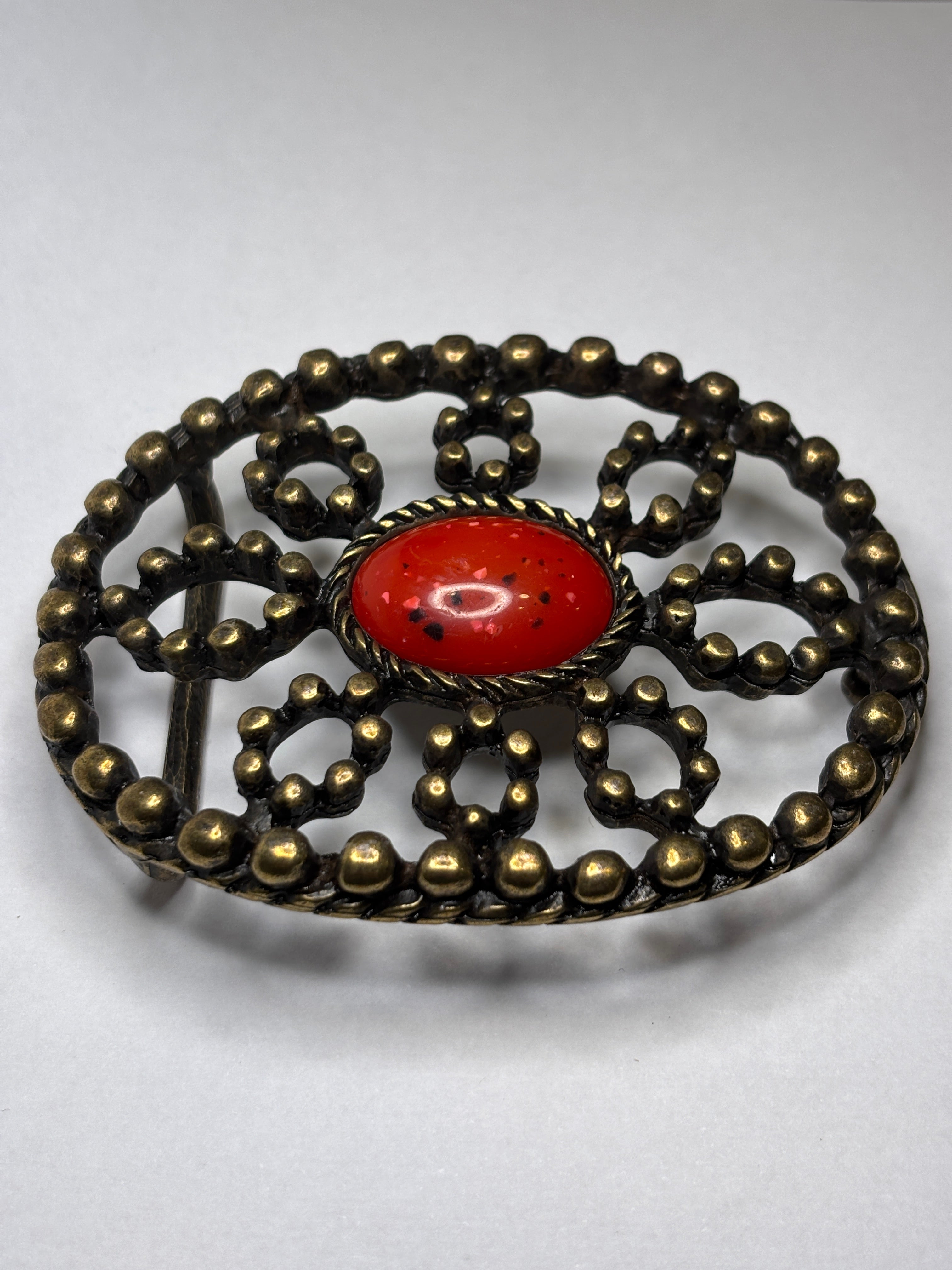 Belt buckle M 1012 - Red - 42 mm hebilla de cinturon