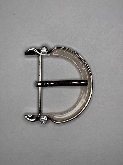 Belt buckle W 3411 White - 30 mm hebilla de cinturon
