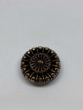 Botón 13465 ámbar auténtico de vástago, diseño único para prendas de moda. button