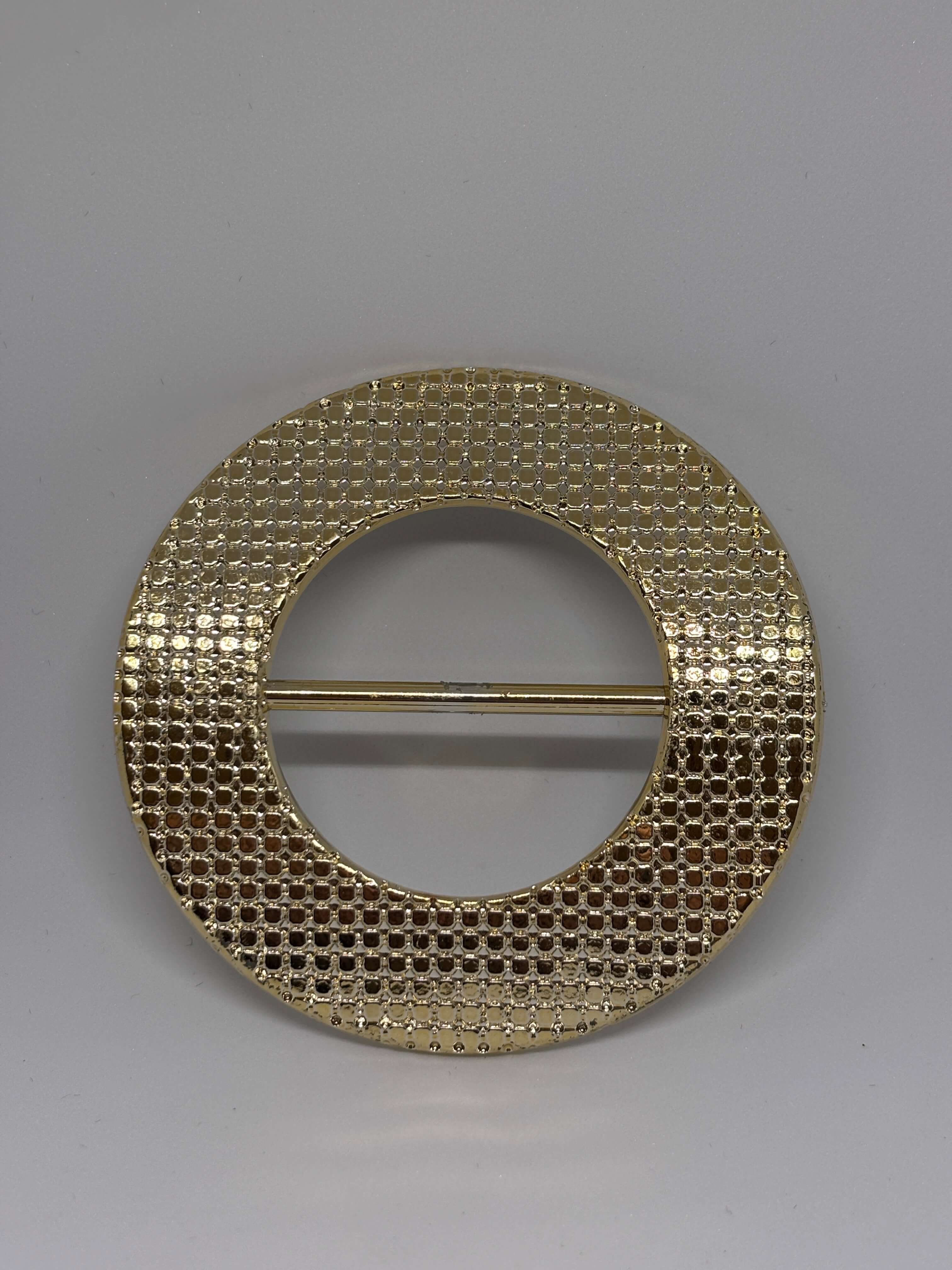 Buckle F3205 Gold - Ring design - 9cm hebilla