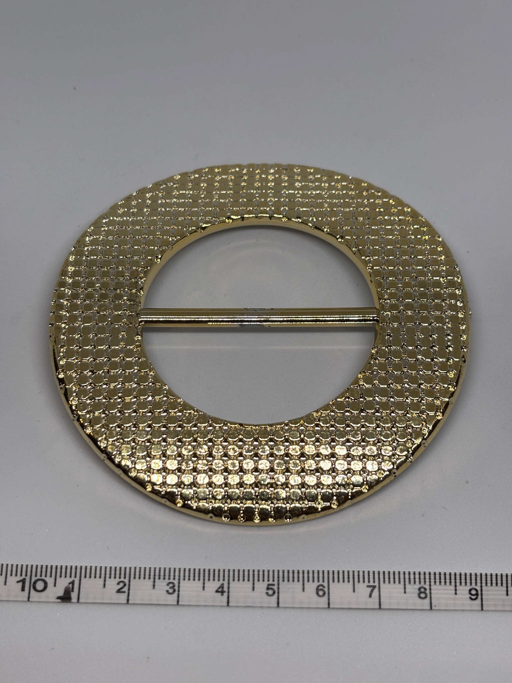 Buckle F3205 Gold - Ring design - 9cm hebilla