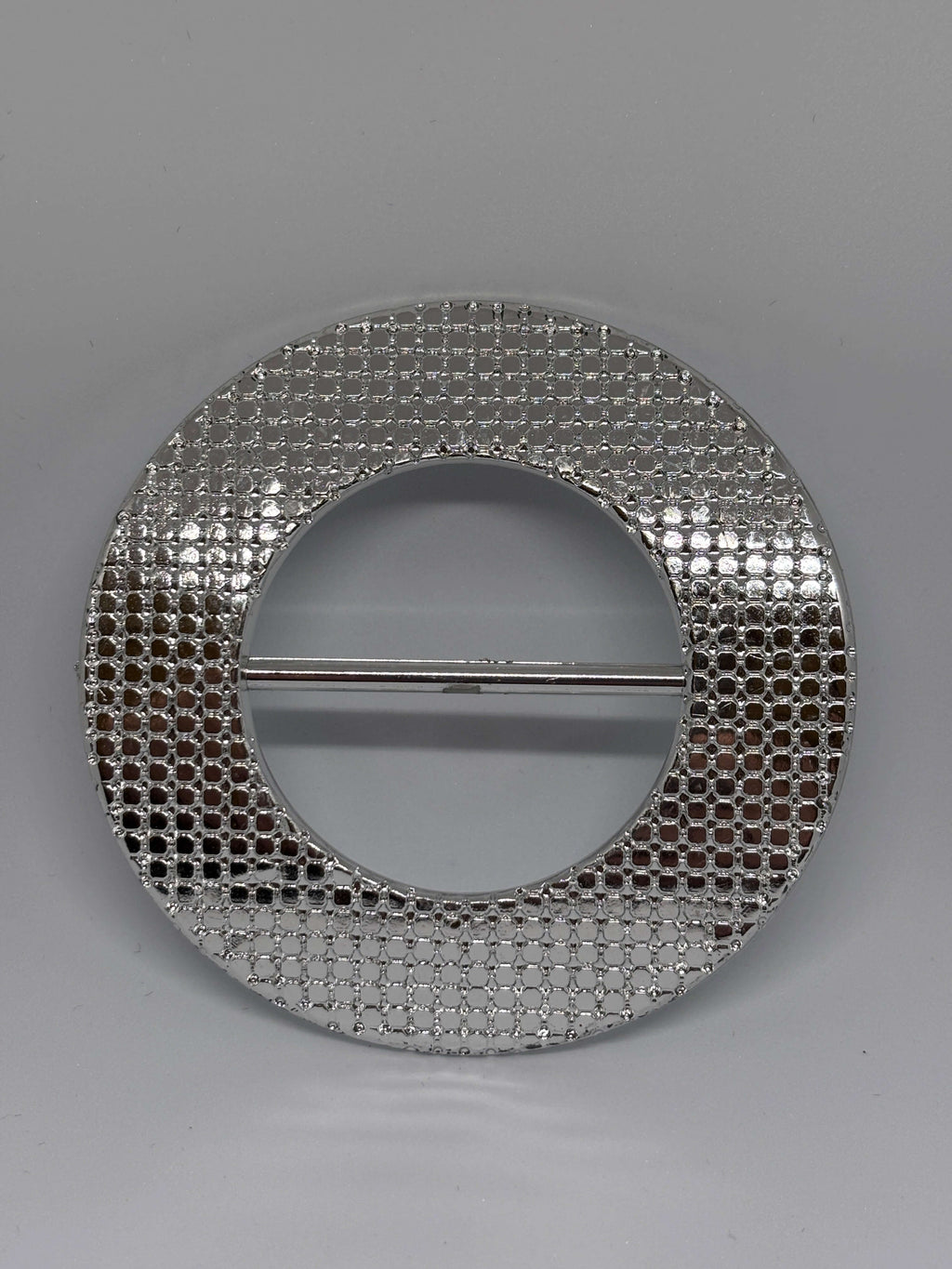 Buckle F3205 Nickel - Ring design - 9cm hebilla