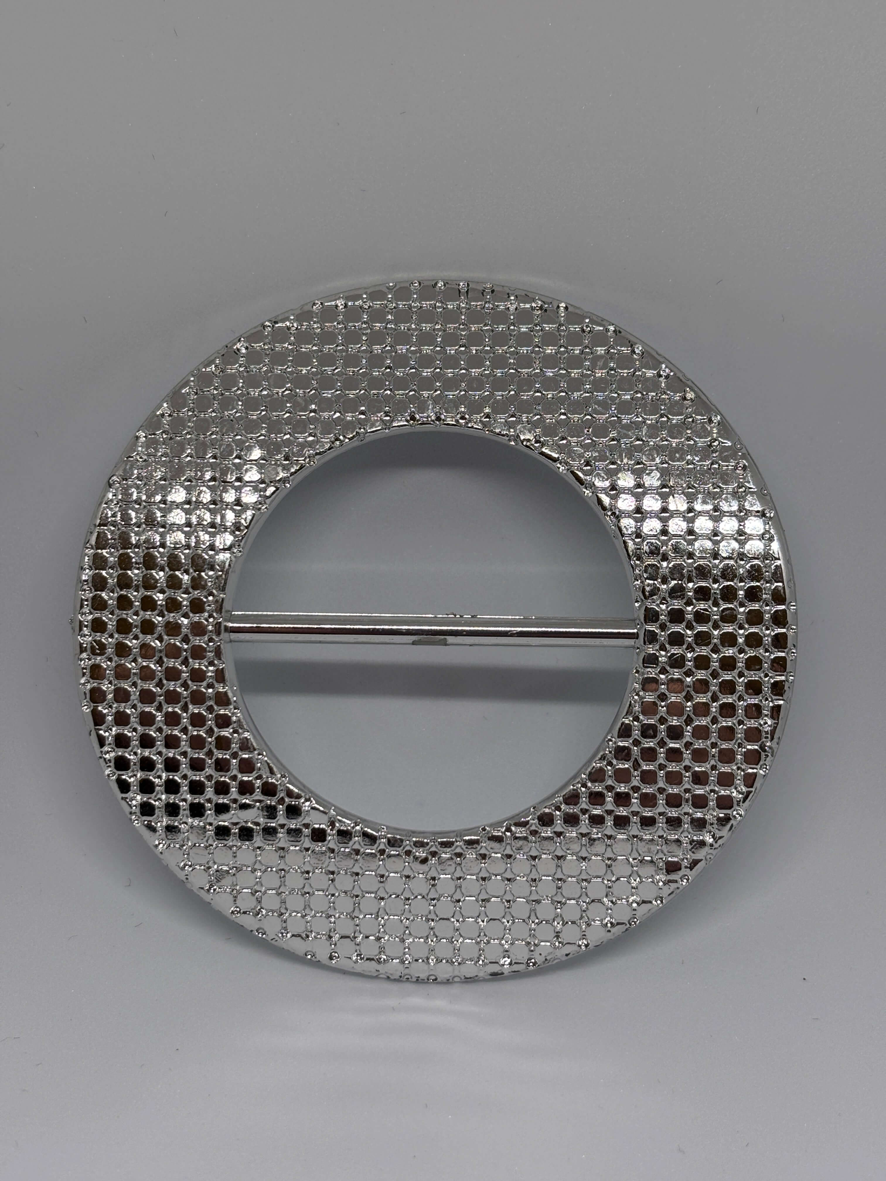 Buckle F3205 Nickel - Ring design - 9cm hebilla