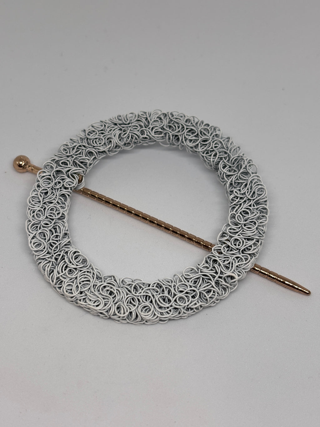 Hebilla C1763 Blanca - Diseño de anillo - 11cm