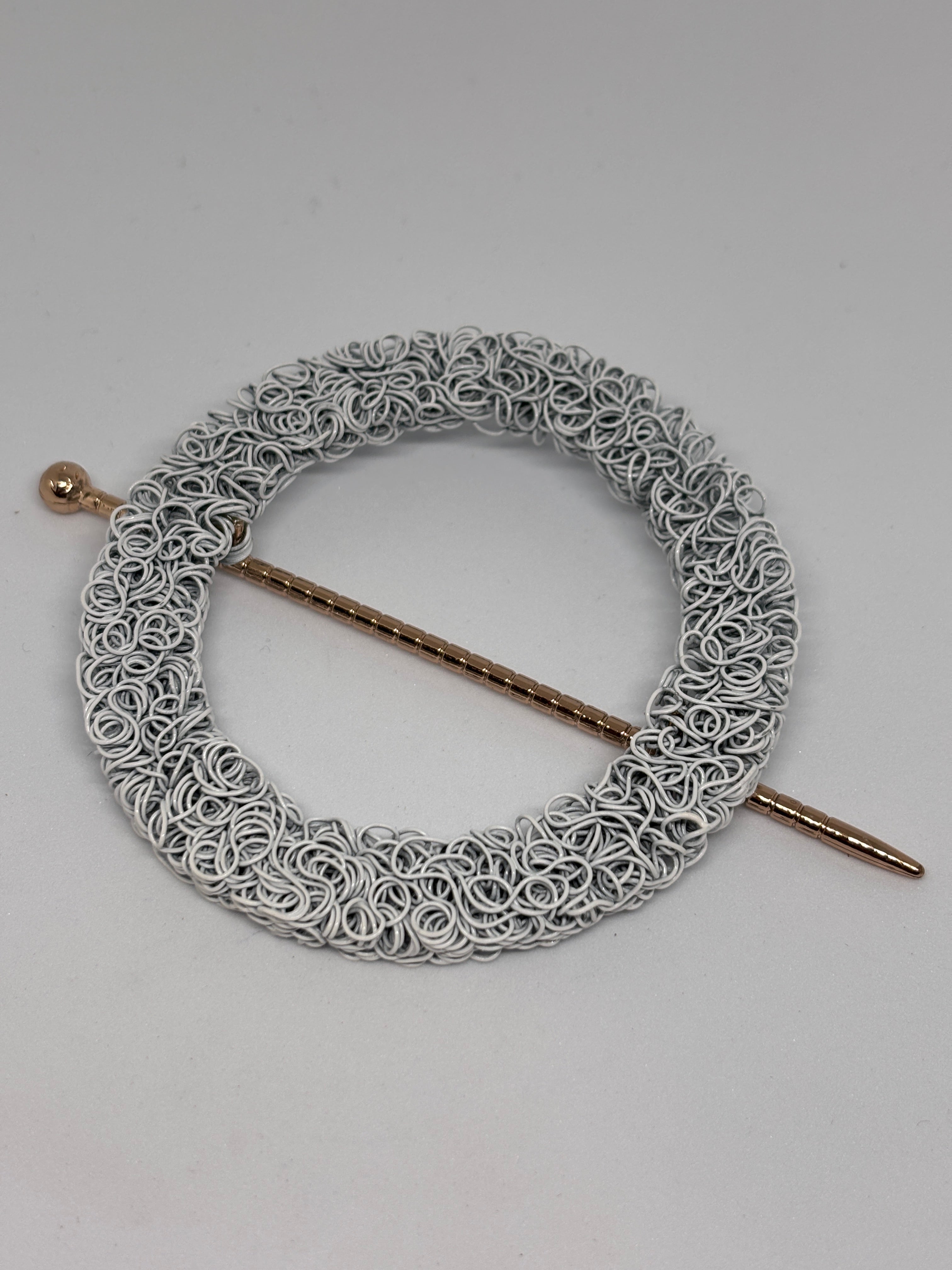 Hebilla C1763 Blanca - Diseño de anillo - 11cm