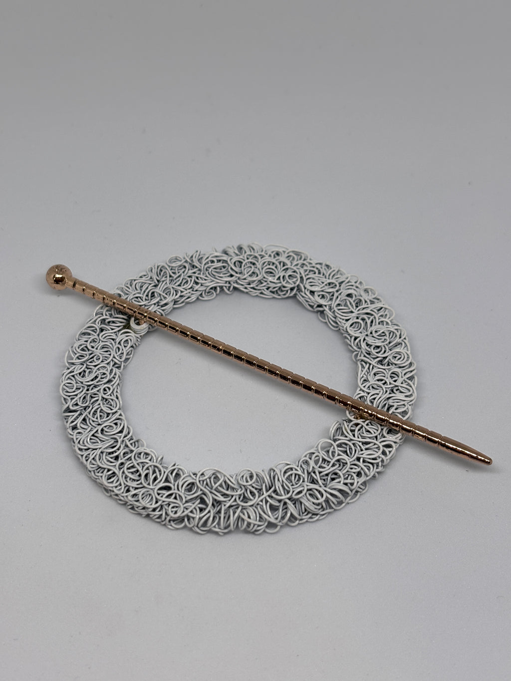 Hebilla C1763 Blanca - Diseño de anillo - 11cm