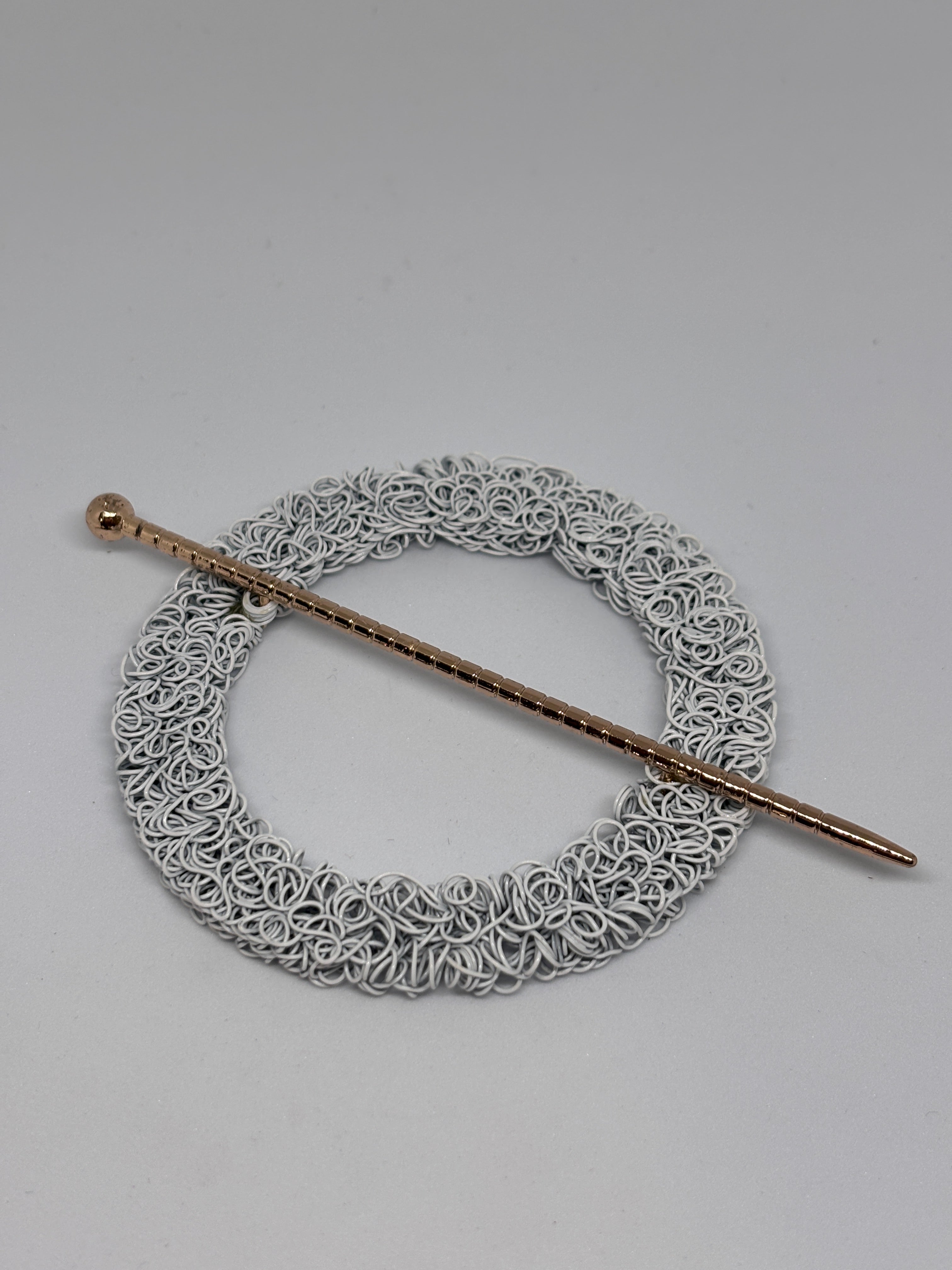 Hebilla C1763 Blanca - Diseño de anillo - 11cm