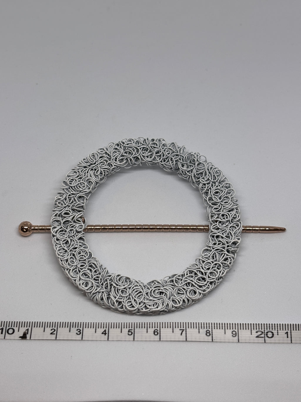 Hebilla C1763 Blanca - Diseño de anillo - 11cm