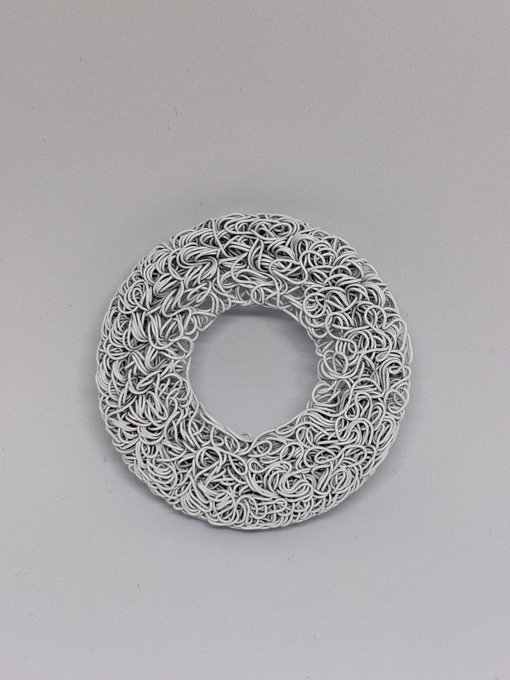 Buckle C1768 White - Round design - 6cm hebilla