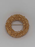 Brooch C1769 Gold - Round design - 4cm broche