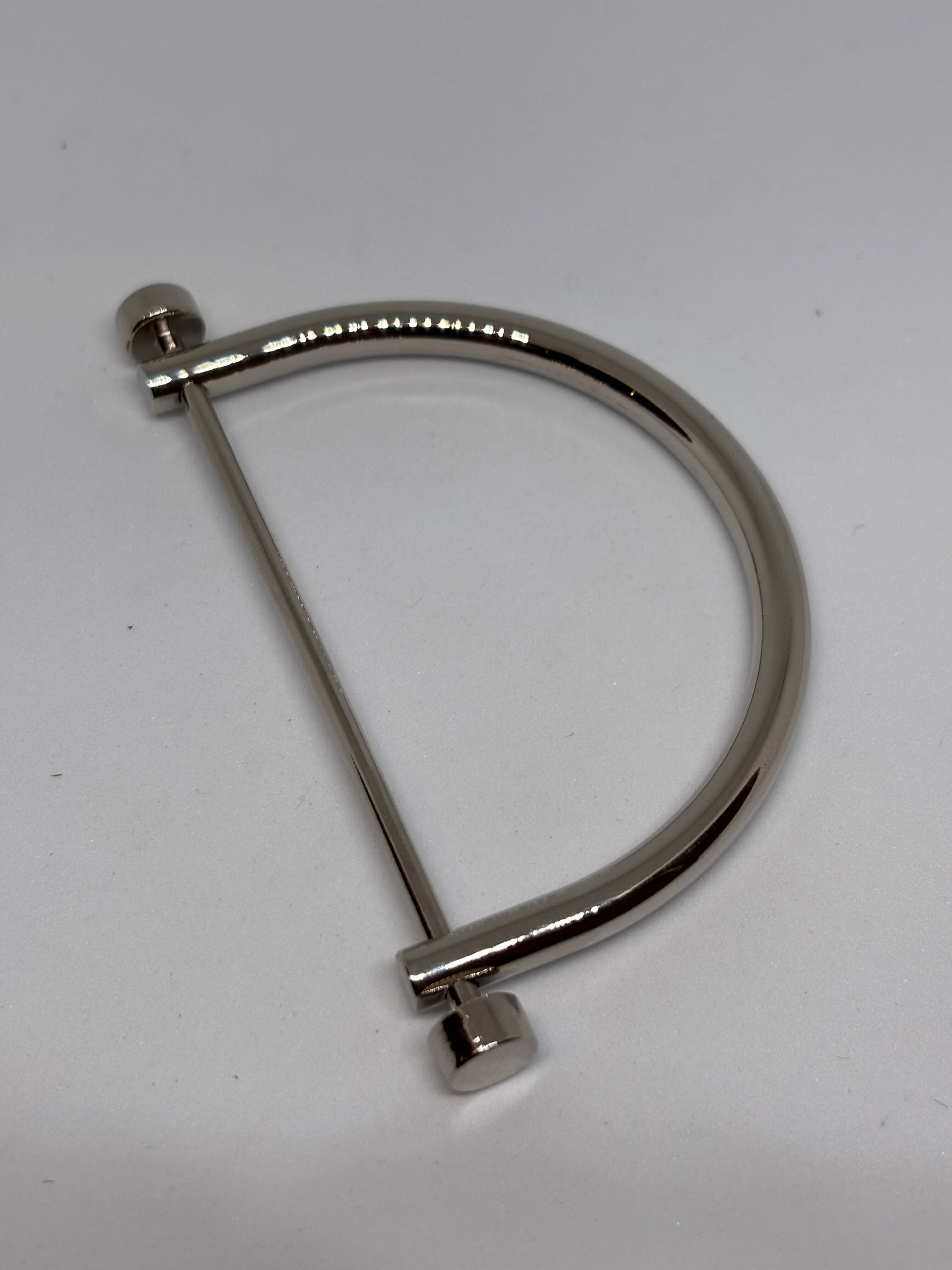 Buckle R4734 nickel - D design - 8 cm hebilla