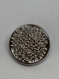 Metal button V124 23mm 36" shank button design, perfect for clothing and accessories. botón