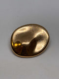 Button ZM103 - 25mm (40") metal shank button, shiny gold finish botón