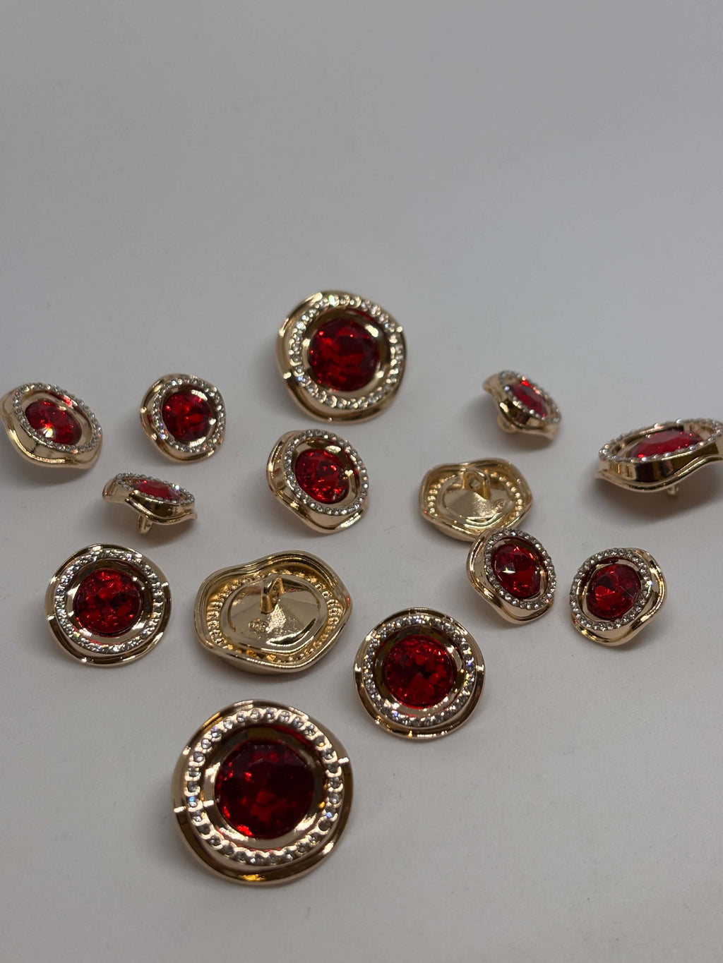 Button B8174 GR - 15mm-18mm-23mm - Shank button boton de pie