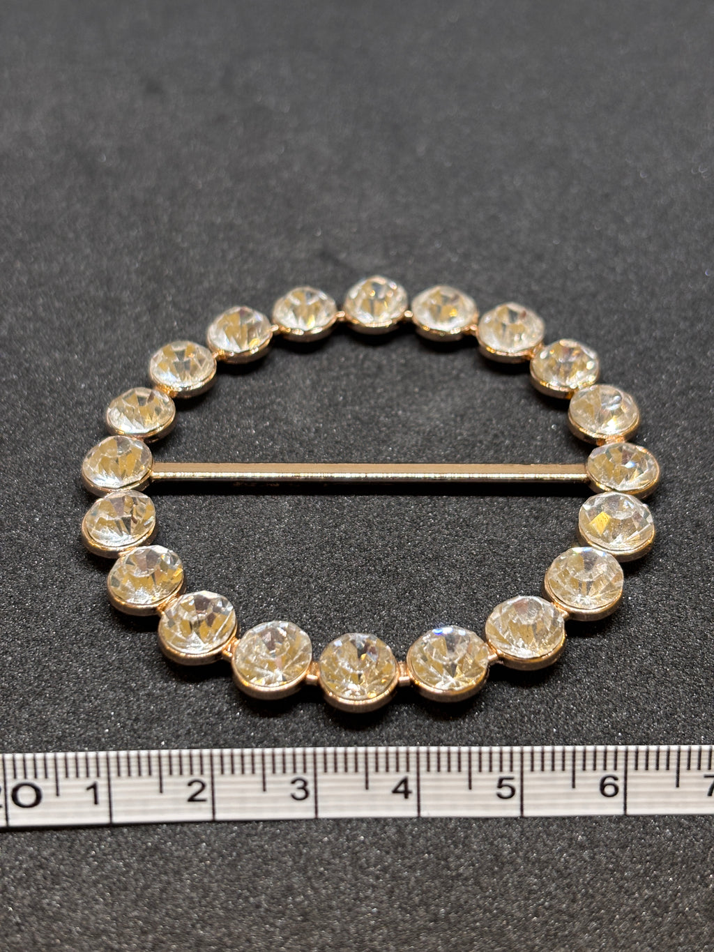 Buckle H6250 Nickel Gold - Ring design - 50mm hebilla