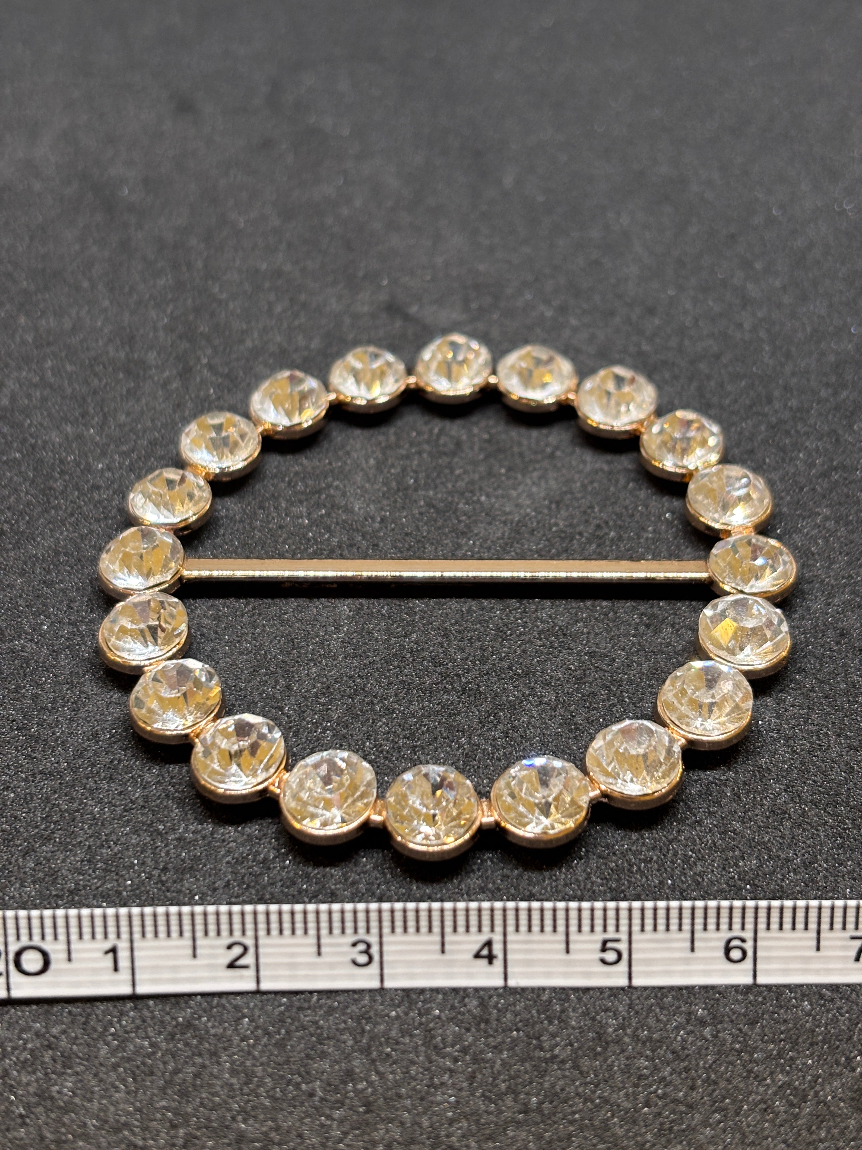 Buckle H6250 Nickel Gold - Ring design - 50mm hebilla