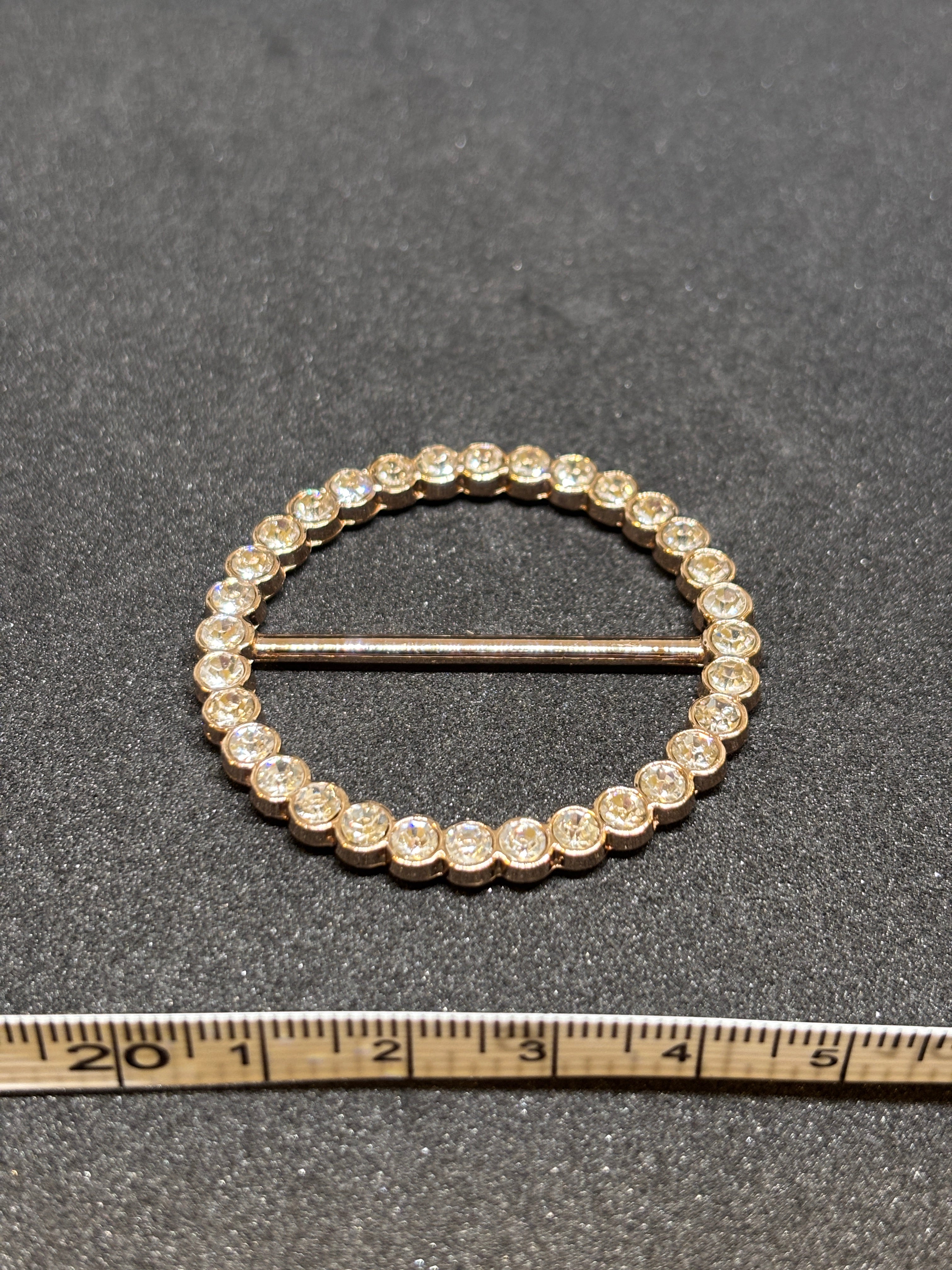 Buckle 10472 Gold - Ring design - 35mm hebilla