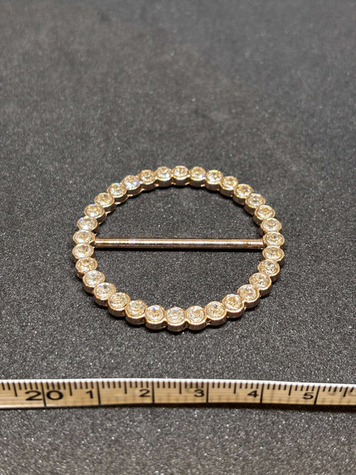 Buckle 10472 Gold - Ring design - 35mm hebilla