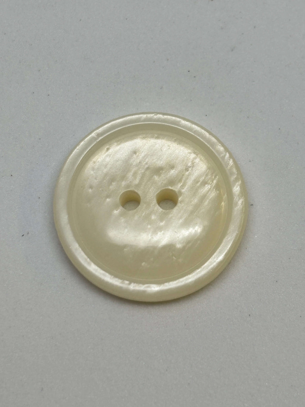 Button P53259 White Polyester 4-Hole Button 23mm (36L)