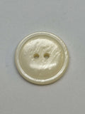 Button P53259 White Polyester 4-Hole Button 23mm (36L)