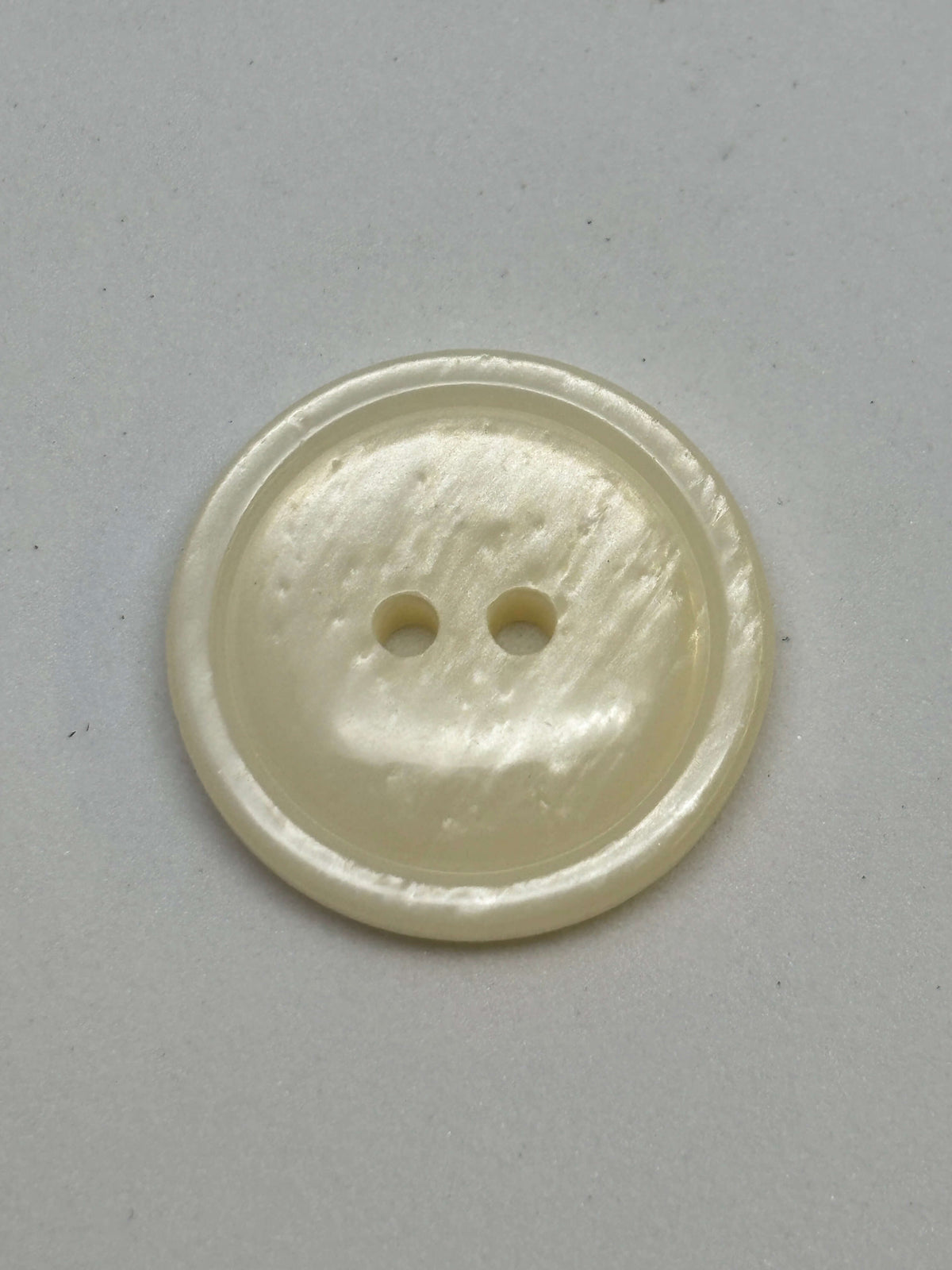 Button P53259 White Polyester 4-Hole Button 23mm (36L)