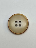Button B6601 Beige Corozo 4-Hole Button 15-20mm (24L-32L)