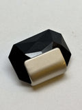Botón de vástago de plástico negro B7425 de 28 mm (44L)