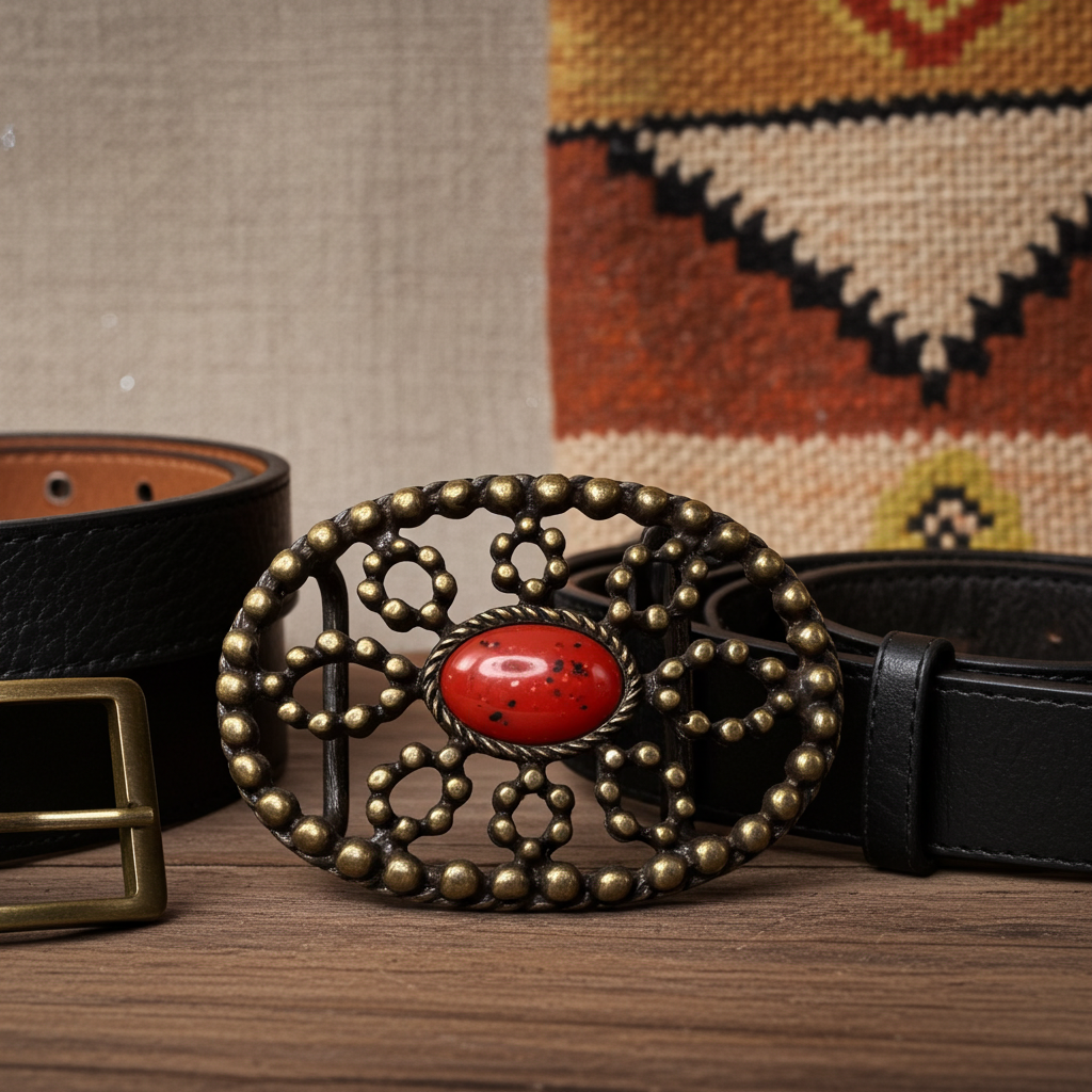 Hebilla de cinturón M 1012 - Roja - 42 mm