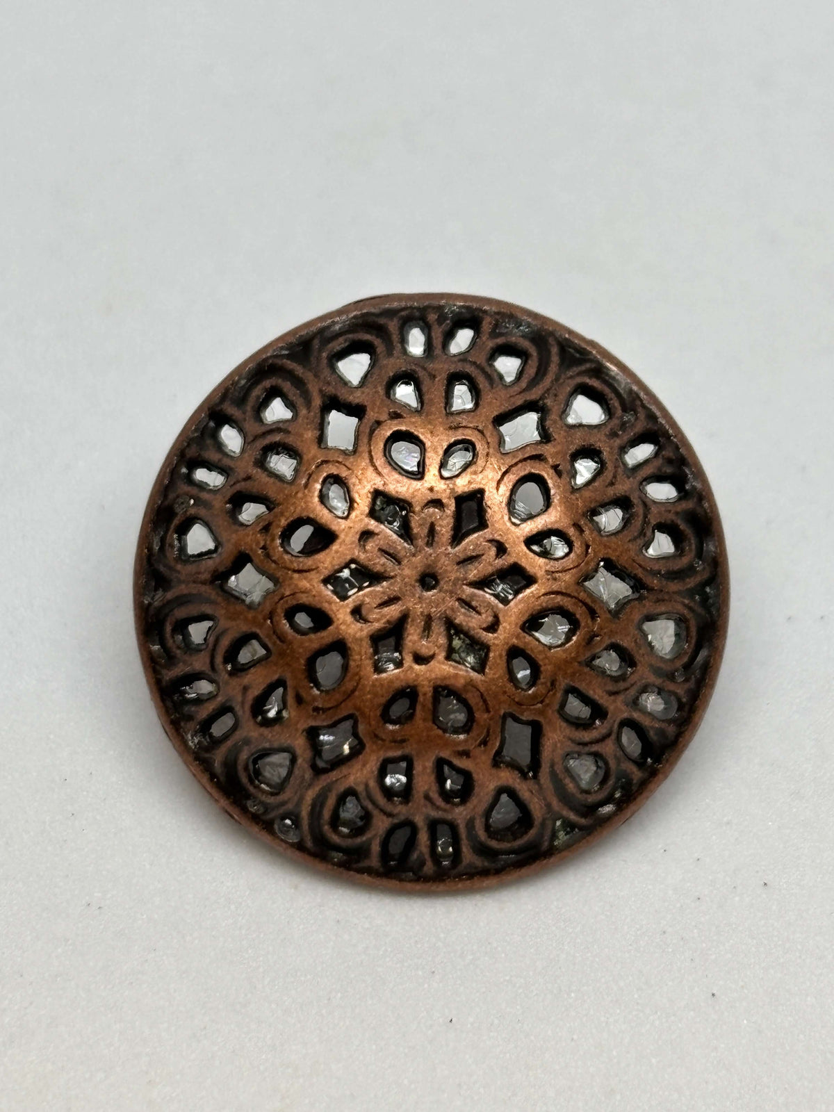 Button M54437 Bronze Metal Shank Button 20mm (32L)