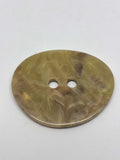 Button P3003 Beige Polyester 2-Hole Button 38mm (60L)