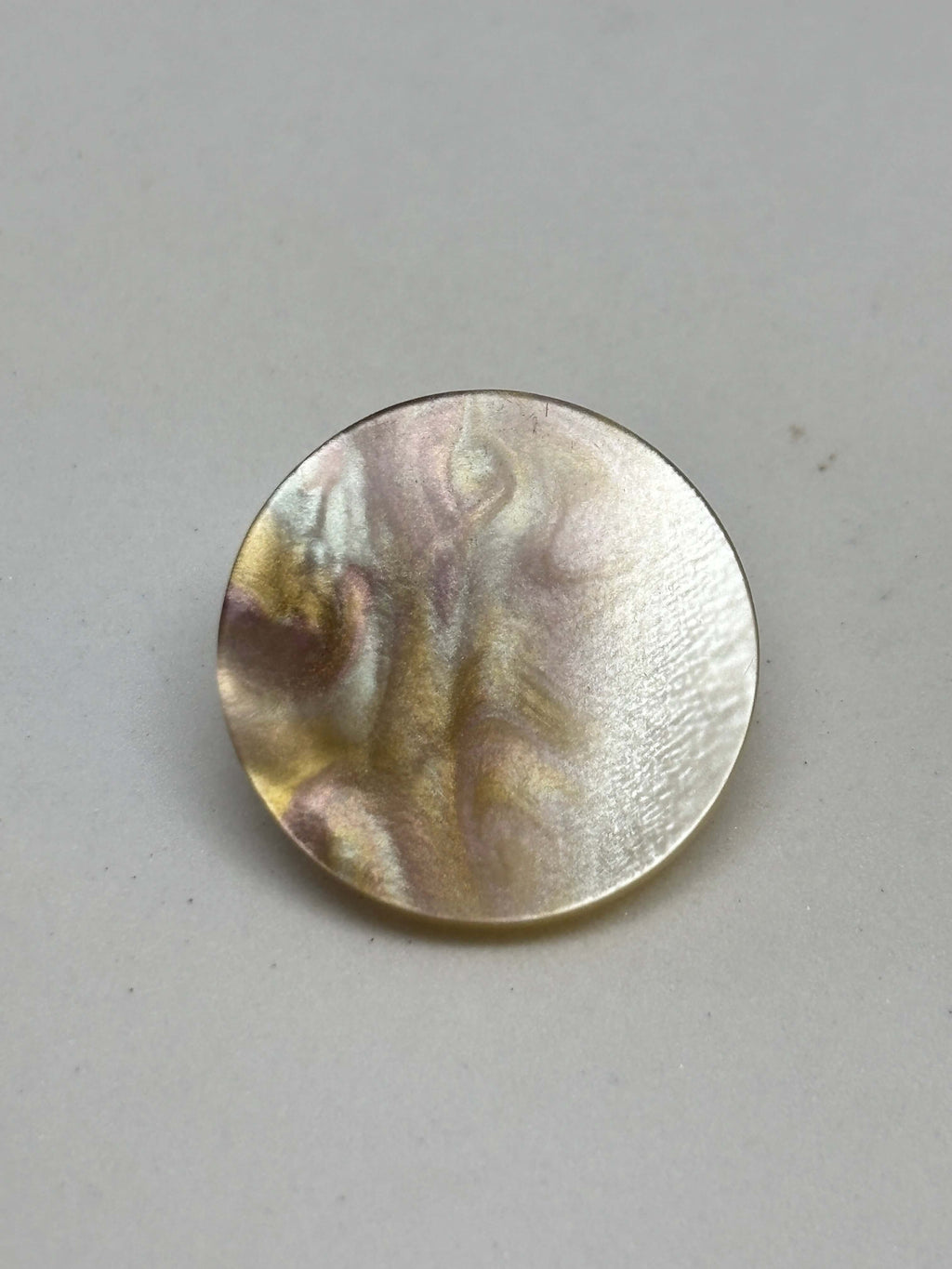 Button P32131 Beige Polyester Shank Button 15-20mm (24L-32L)