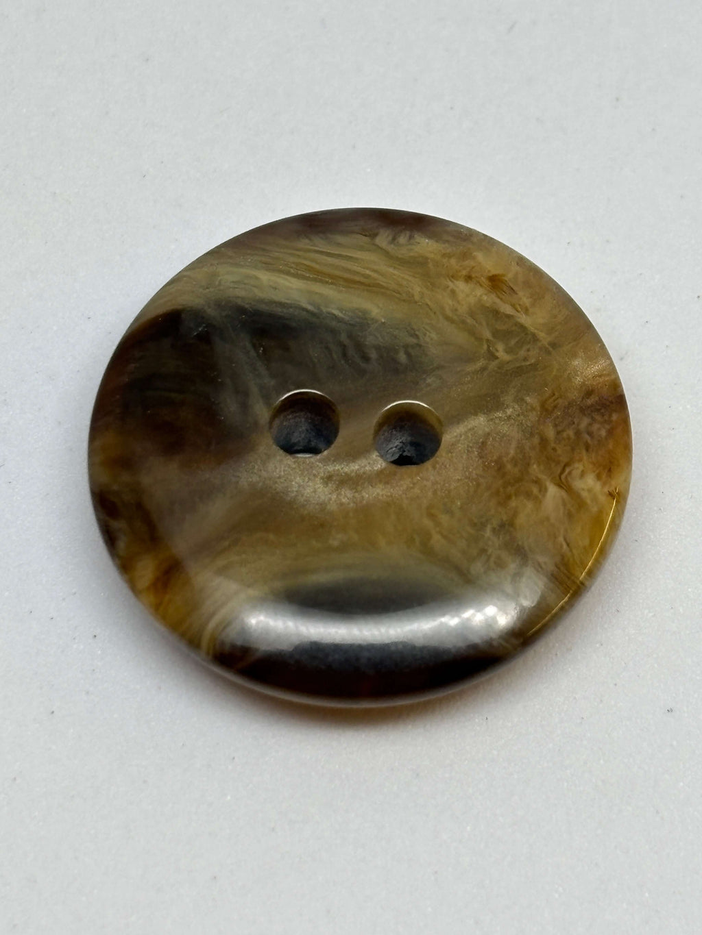 Button P55177 Beige Polyester 2-Hole Button 28mm (44L)