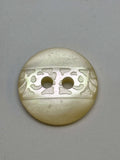 Button P57371 Beige Polyester 2-Hole Button 28mm (44L)