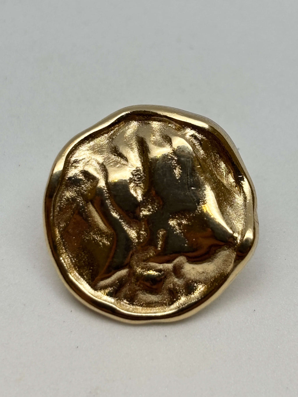Button PM12664 Gold Metal Shank Button 23mm (36L)